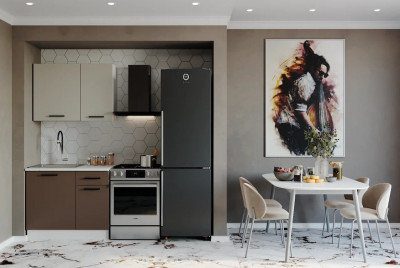 Кухонный гарнитур Латте 1000 мм (стол. 26 мм)