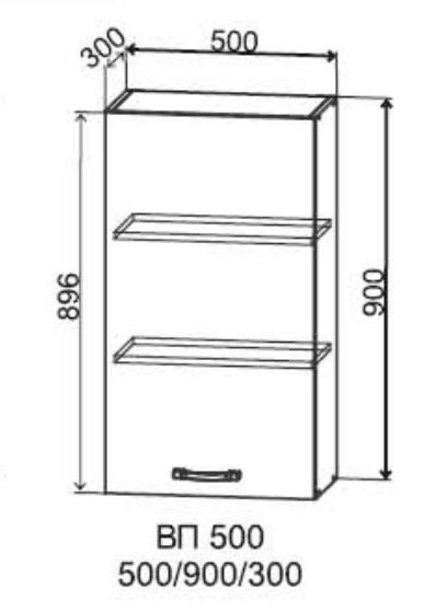 Шкаф верхний 500/900 Монца