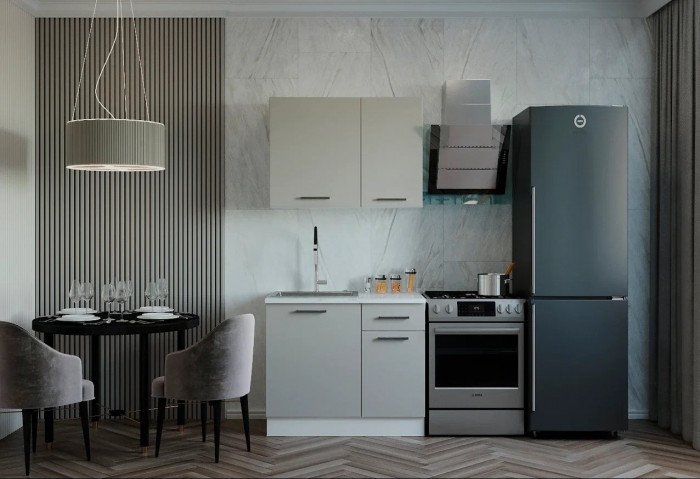 Кухонный гарнитур Шампань 1000 мм (стол. 26 мм)