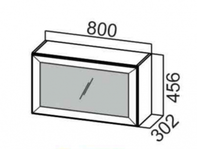 Шкаф навесной 800/456 рамочный фасад Шпион РМДФ