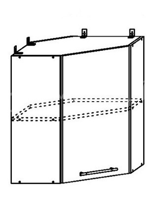 Шкаф верхний 600 угловой Империя