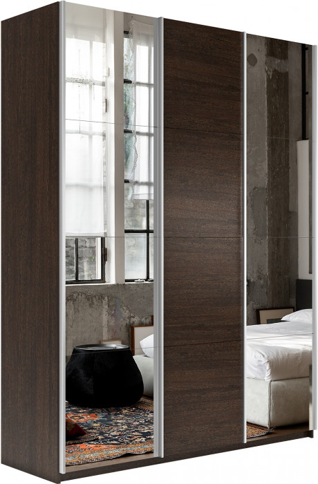 Шкаф-купе Прайм 3-х дв. с 2 зеркалами 1800 Е1