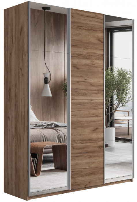 Шкаф-купе Прайм 3-х дв. с 2 зеркалами 1800 Е1