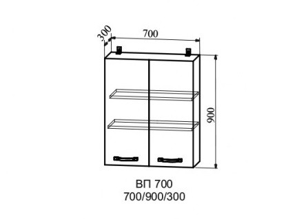 Шкаф верхний 700/900 Скала