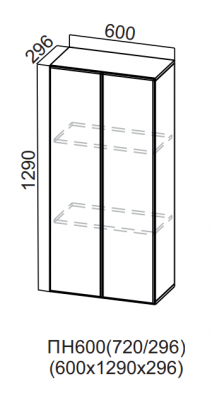 Пенал-надстройка 600 720/296 Бостон