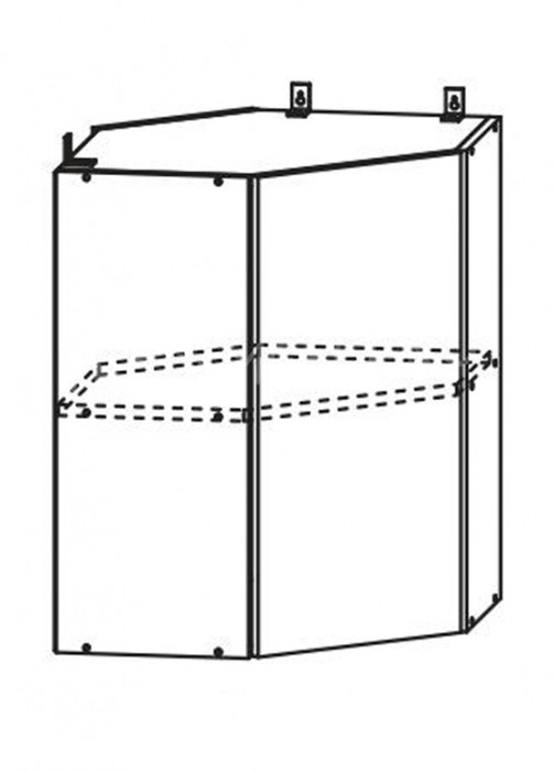 Шкаф верхний 550 угловой Империя
