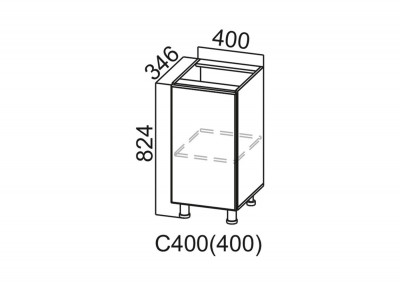 Шкаф нижний 400(400) Стайл