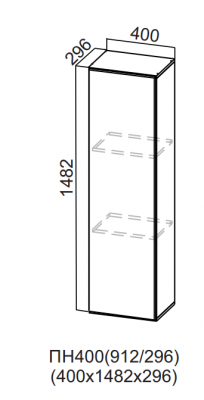 Пенал-надстройка 400 912/296 Бостон