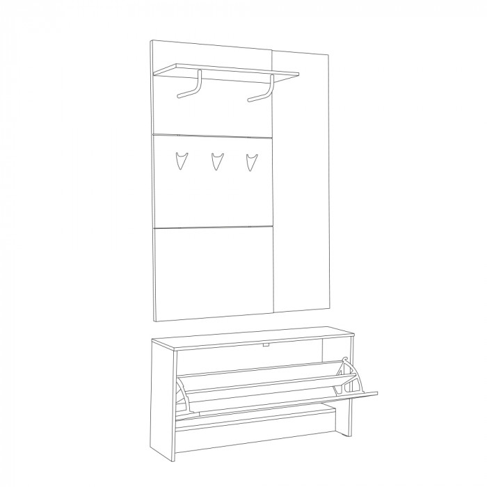 Шкаф комбинированный 08.42 Лайт