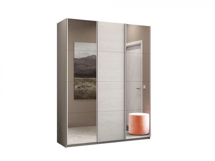 Шкаф-купе Прайм 3-х дв. с 2 зеркалами 2100 Е1