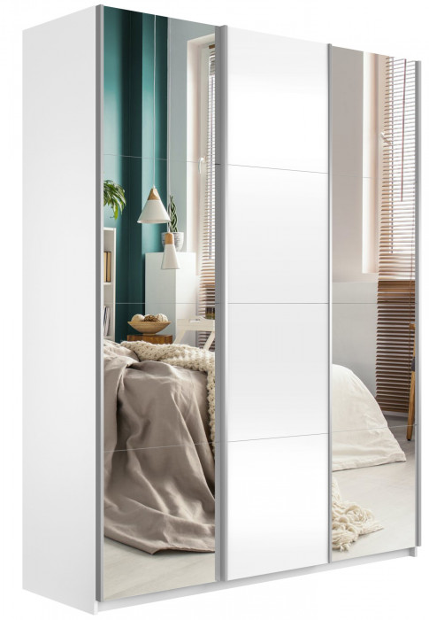 Шкаф-купе Прайм 3-х дв. с 2 зеркалами 2100 Е1
