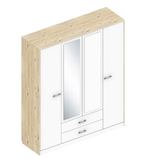 Шкаф 4-х створчатый Милана Велес