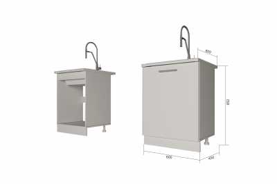 Шкаф нижний 600 под мойку Санвут