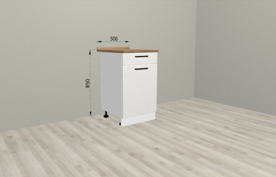 Шкаф нижний 500 с 1 ящиком Санвут 1