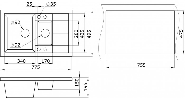 Мойка Granula GR-7802