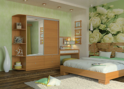 Шкаф-купе Ольга 1700 с угловым элементом 300