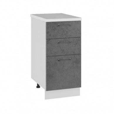 Шкаф нижний 400 3 ящика Лофт ДСВ