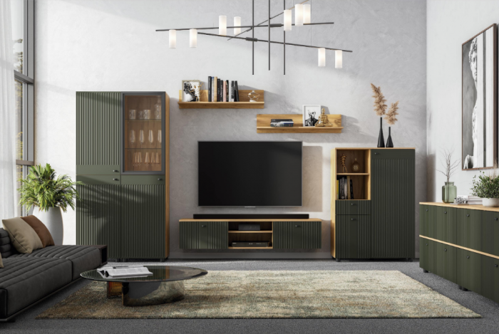 Тумба для ТВ с нишей Милан