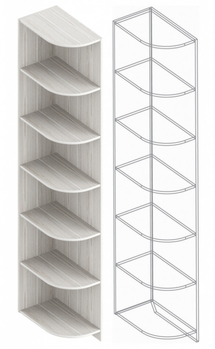 Стеллаж угловой ДА-05 Александрия