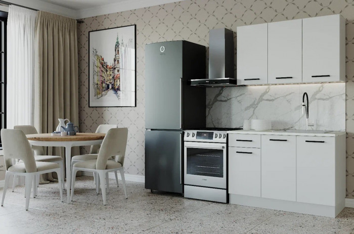 Кухонный гарнитур Жемчуг 1200 мм (стол. 26 мм)