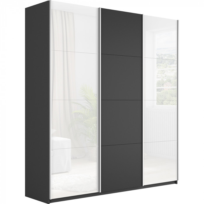 Шкаф-купе Прайм 3-х дв. с 2 стеклами 1800 Е1