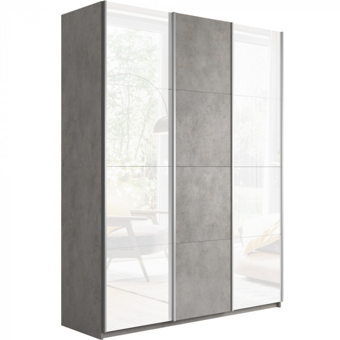 Шкаф-купе Прайм 3-х дв. с 2 стеклами 1800 Е1