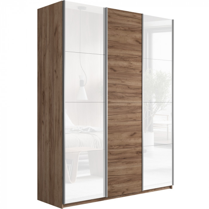 Шкаф-купе Прайм 3-х дв. с 2 стеклами 1800 Е1