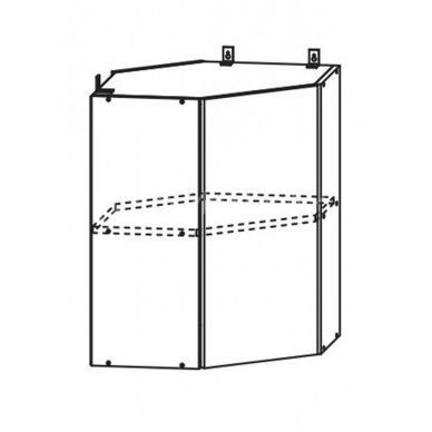 Шкаф верхний 600 угловой Ройс