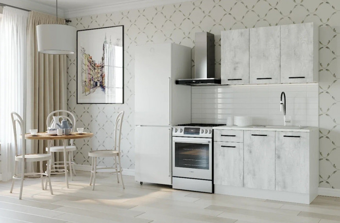 Кухонный гарнитур Пайн 1200 мм (стол. 26 мм)