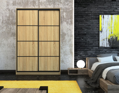 Шкаф-купе Лофт 1600 глубина 470 фасад ЛДСП 3г