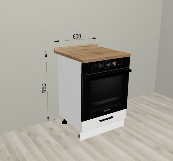 Шкаф нижний 600 под духовку Санвут