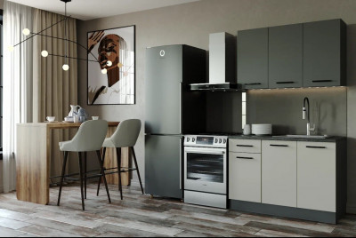 Кухонный гарнитур Лофт 1200 мм (стол. 26 мм)