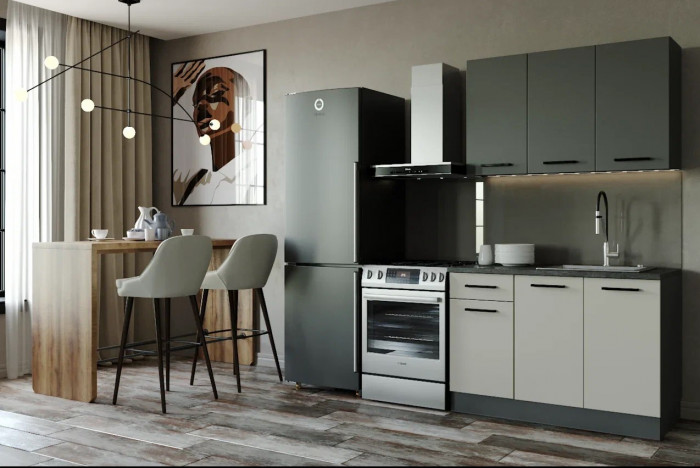 Кухонный гарнитур Лофт 1200 мм (стол. 26 мм)