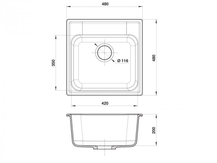 Мойка GranFest-Quarz Z-48