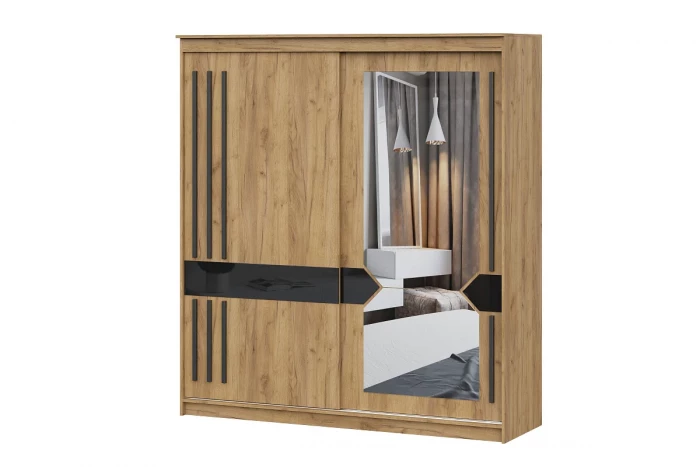 Шкаф-купе №25 Блэк 2000