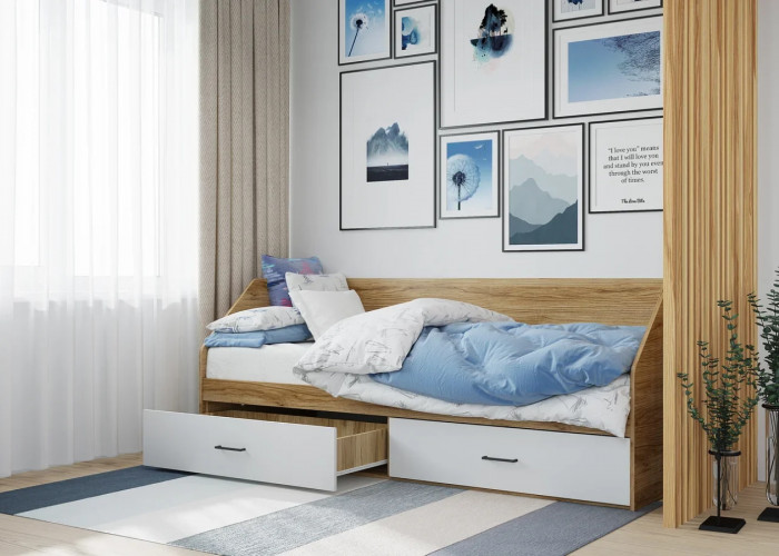 Кровать с ящиками Лайт