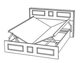 Кровать 1600х2000 с подъемным механизмом Конго