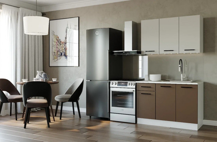 Кухонный гарнитур Латте 1200 мм (стол. 26 мм)