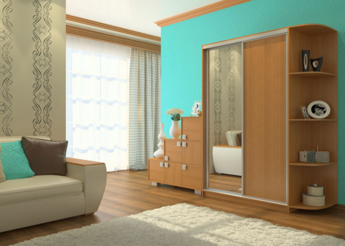 Шкаф-купе Ксения 1600 с угловым элементом 300