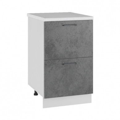 Шкаф нижний 500 комод 2 ящика Лофт ДСВ