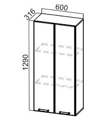 Пенал-надстройка 600/720 (316) Стайл