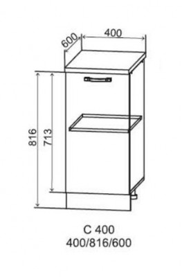 Шкаф нижний 400 Арка