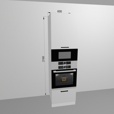Пенал 600/2160 под духовой шкаф и микроволновую печь Санвут