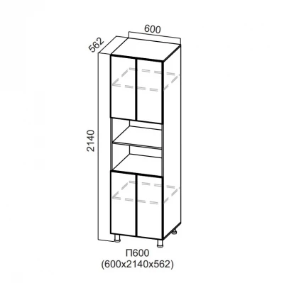 Пенал 600/2140 с нишей под духовку Модус СВ