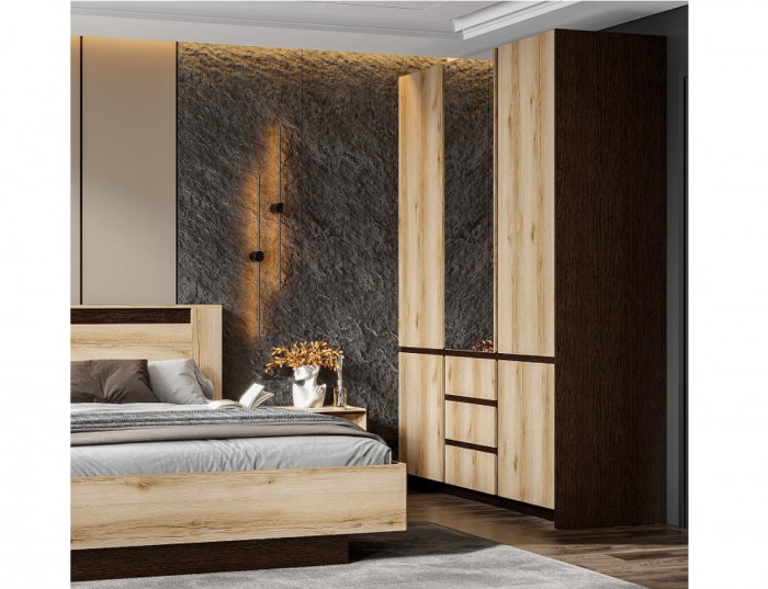 Шкаф для одежды 3-х створчатый Прага