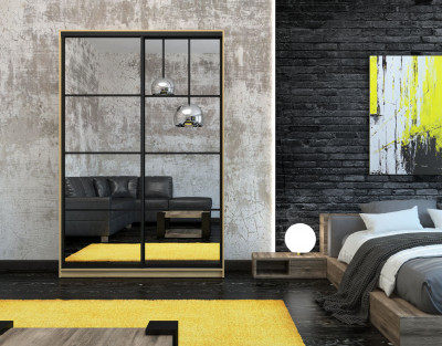 Шкаф-купе Лофт 1600 фасад зеркало 3г