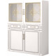 Шкаф комбинированный 39 Виктория (Белый, Белый глянец)
