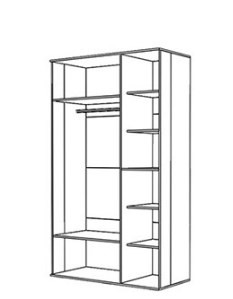 Шкаф 3х створчатый Конго