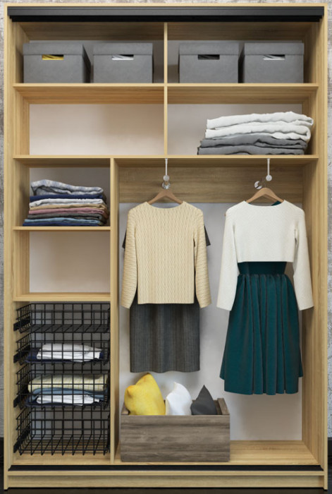 Шкаф-купе Лофт 1600 фасад ЛДСП +