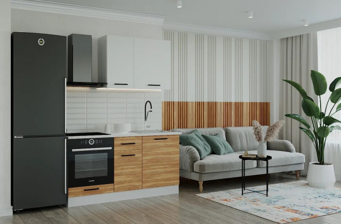 Кухонный гарнитур Лада 1600 мм (стол. 26 мм)